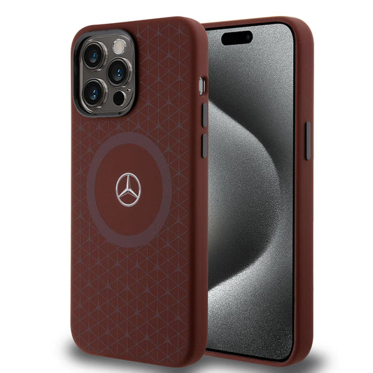Mercedes-Benz MagSafe Schutzhülle Braun für iPhone 15 Pro Max