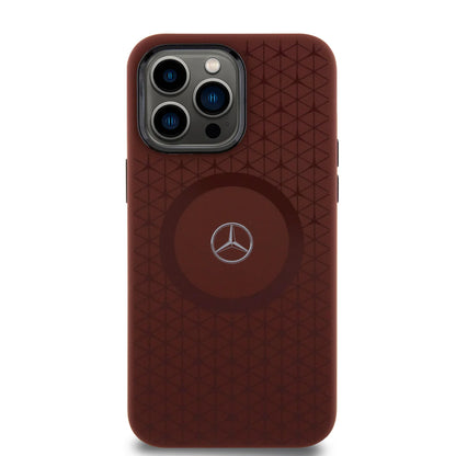 Mercedes-Benz MagSafe Schutzhülle Braun für iPhone 15 Pro Max