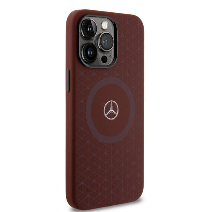 Mercedes-Benz MagSafe Schutzhülle Braun für iPhone 15 Pro Max