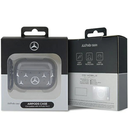 Mercedes-Benz AirPods Pro 2 Hülle – Schwarz mit 3D-Logo