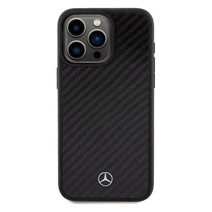 Mercedes-Benz Hardcase für iPhone 15 Pro Max – Schwarz (Carbon Look)