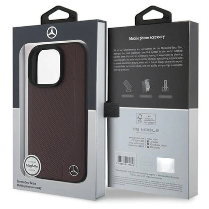Mercedes-Benz Leder Case – Braun für iPhone 16 Pro Max