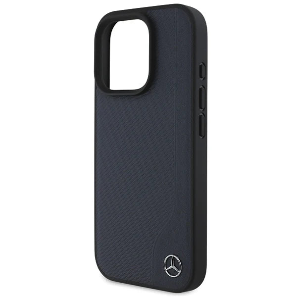 Mercedes-Benz Hülle für iPhone 16 Pro Max – Dunkelblau, Offizielles Lizenzprodukt
