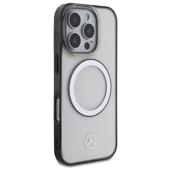 Mercedes-Benz MagSafe Hülle für iPhone 16 Pro Max – Transparent mit Logo