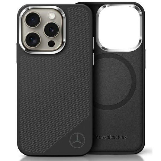 Mercedes Hülle iPhone 16 Pro – Schwarz | Stylisch & Magnet-kompatibel