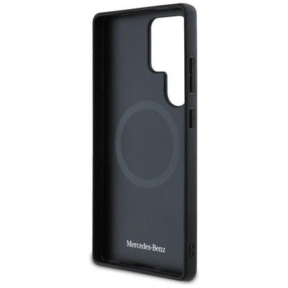 Mercedes-Benz Hardcase für Samsung Galaxy S25 Ultra – Schwarz | Offizielles Leder-Design