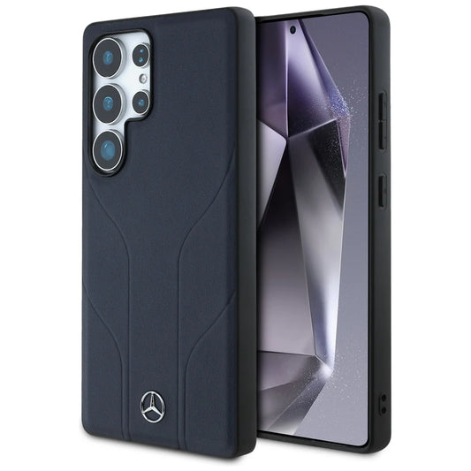 Mercedes-Benz Hardcase für Samsung Galaxy S25 Ultra – Schwarz | Offizielles Leder-Design