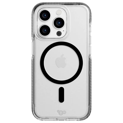 Tech21 Evo Clear MagSafe Hülle für iPhone 15 Pro Max – Transparent, FlexShock™ Schutz, UV-beständig