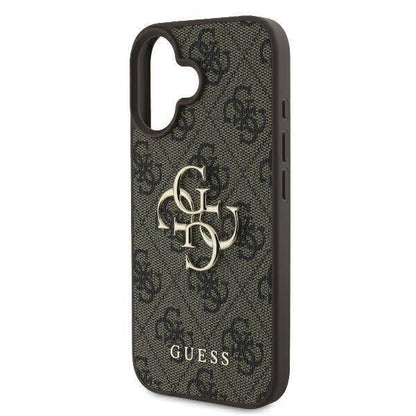 GUESS 4G Big Logo Hülle – für iPhone 16 (Braun)