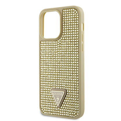 Guess 4G Glitter Case für iPhone 15 Pro Max – Gold