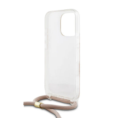 GUESS Crossbody Hülle iPhone 16 Pro – Nude Luxe Edition