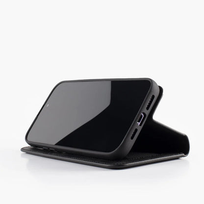WACHIKOPA® Echtleder Hülle – Schwarz für iPhone 16 Pro Max