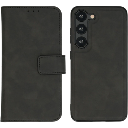 Wachikops Echtleder Wallet Case für Samsung Galaxy S25 – Schwarz