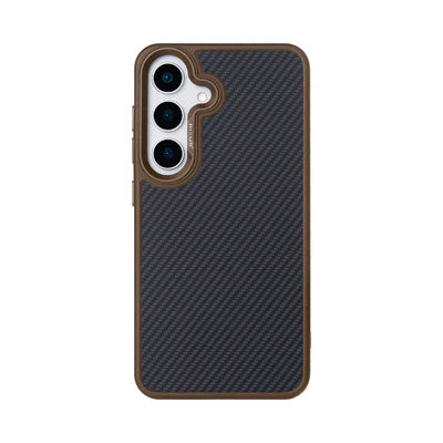RIXUS Carbon Case Braun – Für Galaxy S25+