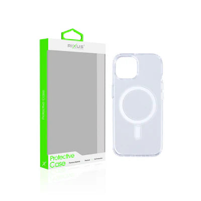 RIXUS MagSafe Case für iPhone 15 – Transparent, Stylisch & Superpraktisch!