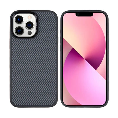 RIXUS Carbon Fiber Schwarz Case für iPhone 13 Pro Max