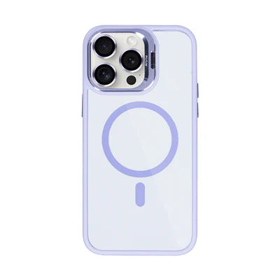 MagSafe Hülle Transparent Helllila mit Kameraschutz – für iPhone 15 Pro
