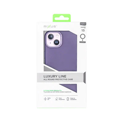 RIXUS Luxury Line Hülle – Lila (für iPhone 15)