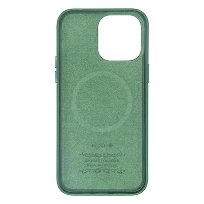 RIXUS Luxury Line Rundum-Schutzhülle – Dunkelgrün (iPhone 14 Pro Max)