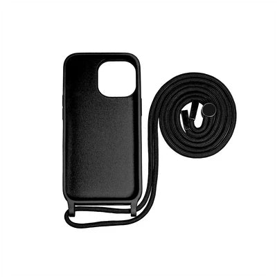 RIXUS Handykette Silikonhülle – Schwarz | Für iPhone 14 Pro Max