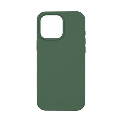 RIXUS Silikonhülle für iPhone 16 Pro Max – Dunkelgrün