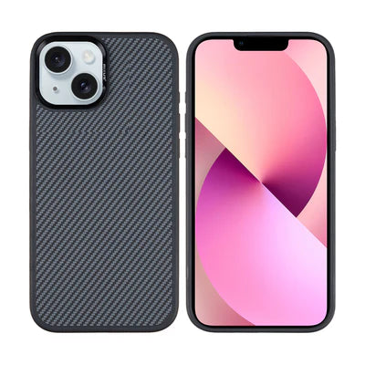 Carbon Style Schutzhülle für iPhone 14 – Robuste Hülle mit sportlicher Textur