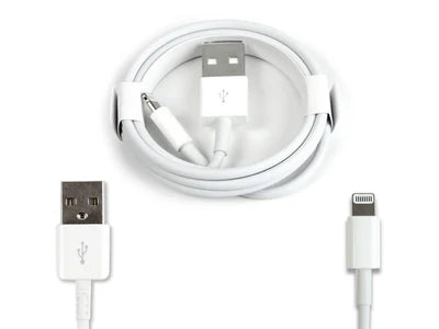 Lightning auf USB-A Ladekabel (kompatibel) – 1 m, Weiß